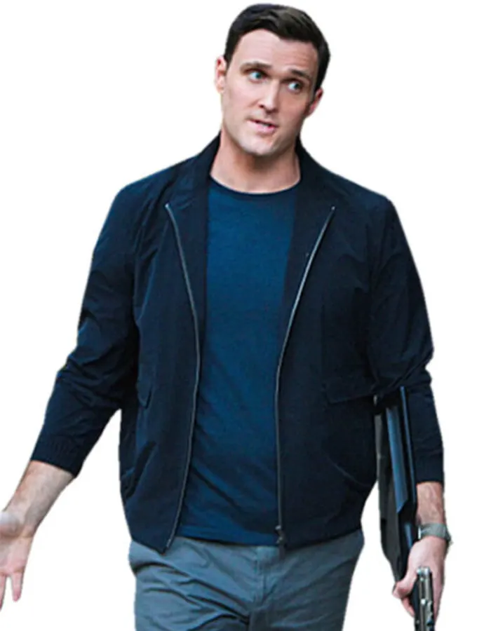 Owain Yeoman Extant Mason Blue Cotton Jacket Owain Yeoman Extant Mason Blue Cotton Jacket