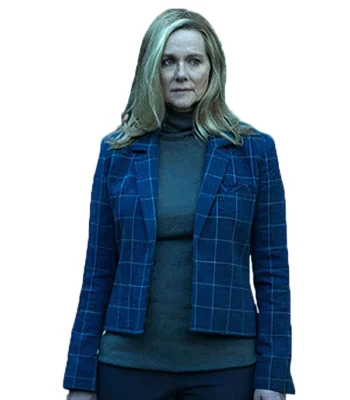 Ozark Wendy Byrde Blue Checkered Blazer Coat