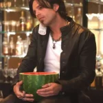 Pam and Tommy Lee Black Leather Jacket