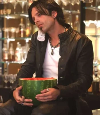 Pam and Tommy Lee Black Leather Jacket