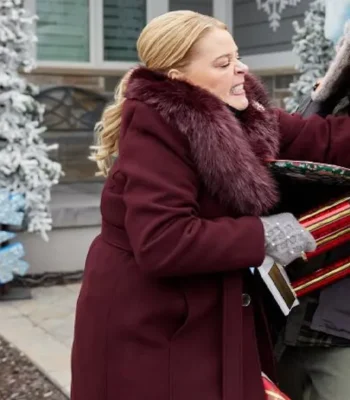 Pamela Haul out the Holly: Lit Up Trench Coat