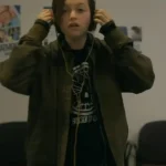 Paper Girls Mac Coyle Brown Bomber Jacket