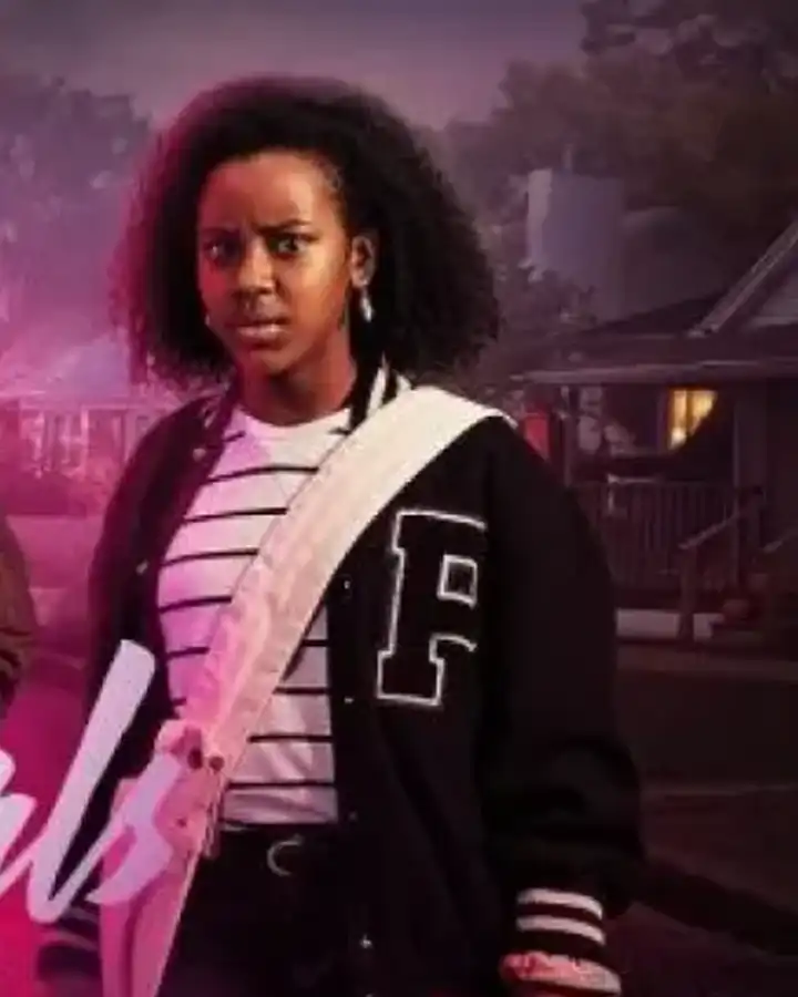 Paper Girls Tiffany Quilkin Letterman Varsity Jacket Paper Girls Tiffany Quilkin Letterman Varsity Jacket