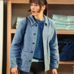 Patti Harrison Poker Face S02 Blue Jacket