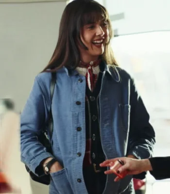 Patti Harrison Poker Face S02 Blue Jacket
