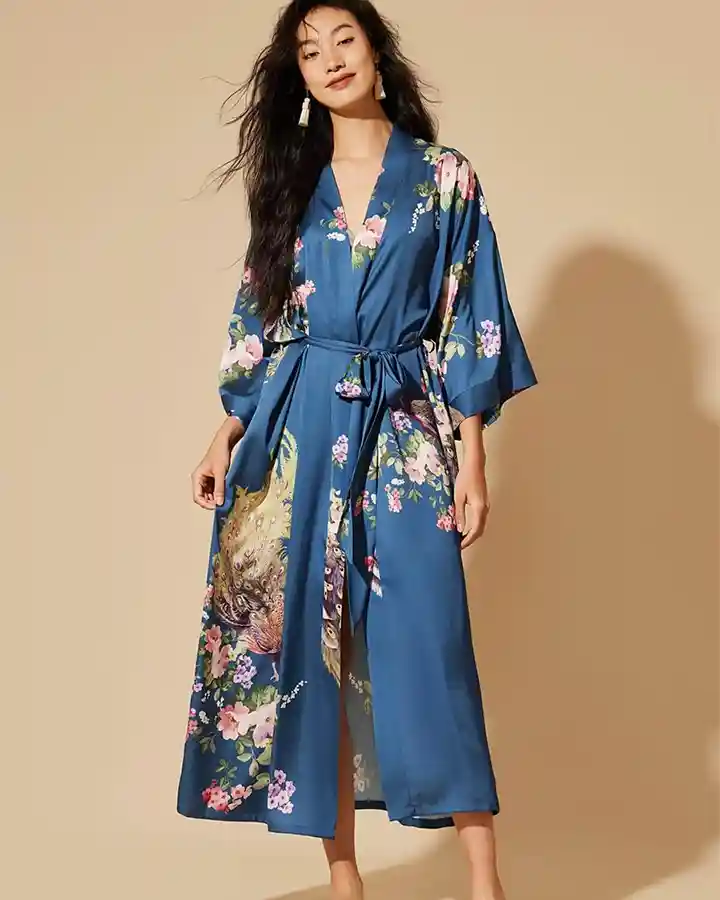 Peacock Kimono Robe Peacock Kimono Robe