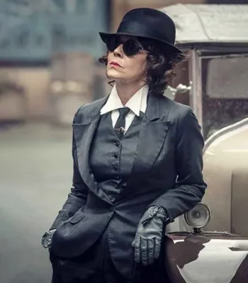 Peaky Blinders Aunt Polly S06 Grey Suit
