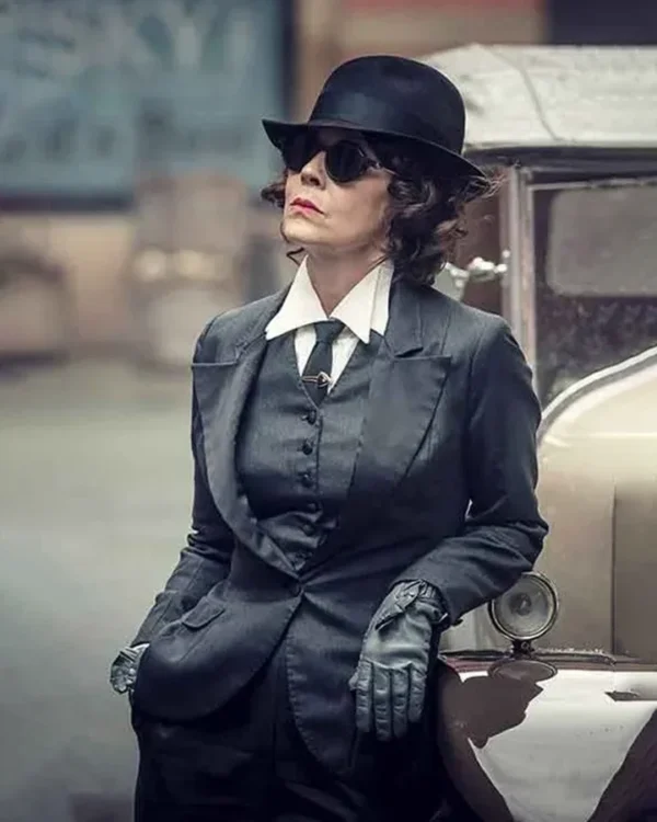 Peaky Blinders Aunt Polly S06 Grey Suit