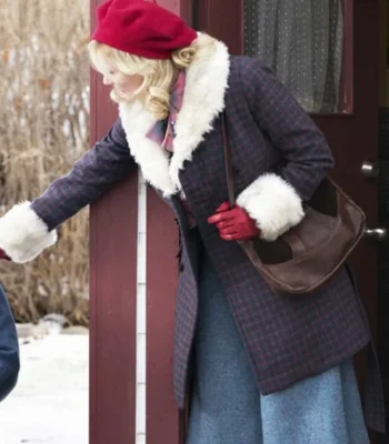 Peggy Blumquist Fargo White Fur Peacoat