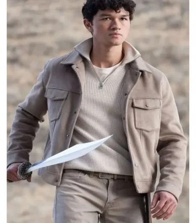 Percy Jackson and the Olympians Luke Castellan Suede Jacket