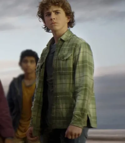 Percy Jackson and the Olympians Walker Scobell Plaid Jacket