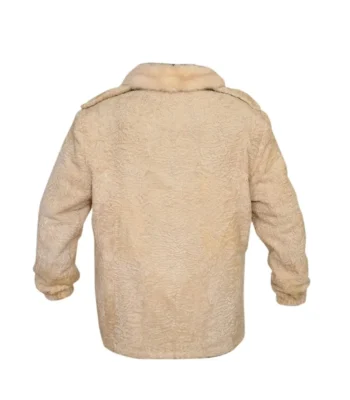 Persian Lamb Fur Cream Off White Astrakhan Coat Jacket