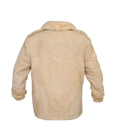 Persian Lamb Fur Cream Off White Astrakhan Coat Jacket