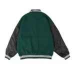 Pete Lowe Hip Hop Green Wool Varsity Jacket