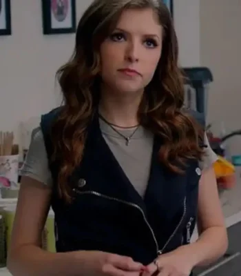 Pitch Perfect 2 Beca Black Asymmetrical Zipper Vest