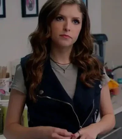 Pitch Perfect 2 Beca Black Asymmetrical Zipper Vest