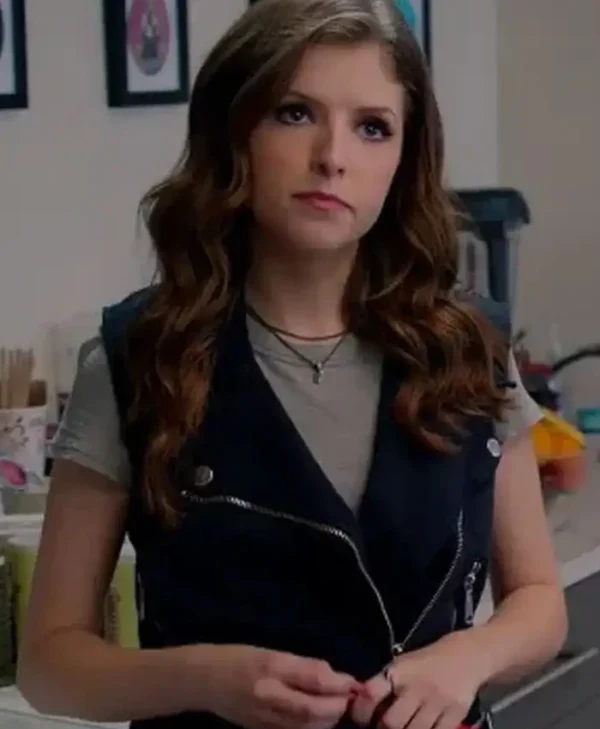 Pitch Perfect 2 Beca Black Asymmetrical Zipper Vest