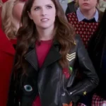 Pitch Perfect 3 Beca Black Patches Leather Jacket