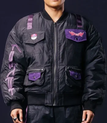 Pokemon Ball Satin Bomber Jacket