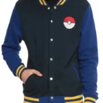 Pokemon Go Trainer Logo Blue Letterman Varsity Jacket