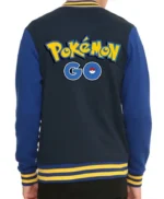 Pokemon Go Trainer Logo Blue Letterman Varsity Jacket