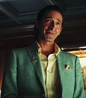 Poker Face 2023 Adrien Brody Blue Blazer