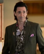 Poker Face 2023 Adrien Brody Green Blazer