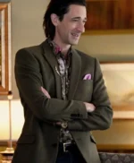 Poker Face 2023 Adrien Brody Green Blazer