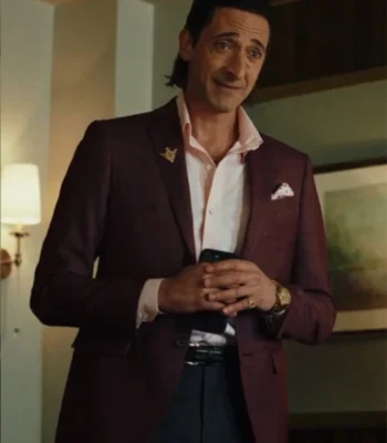 Poker Face 2023 Sterling Frost Jr Maroon Blazer