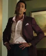 Poker Face 2023 Sterling Frost Jr Maroon Blazer