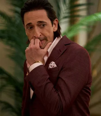 Poker Face 2023 Sterling Frost Jr Maroon Blazer
