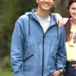 Power Rangers Dino Fury Ollie Akana Hooded Cotton Blue Jacket