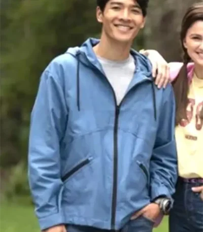 Power Rangers Dino Fury Ollie Akana Hooded Cotton Blue Jacket