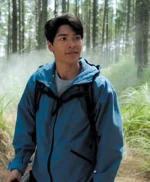 Power Rangers Dino Fury Ollie Akana Hooded Cotton Blue Jacket