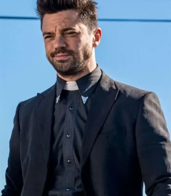 Preacher Dominic Cooper Black Blazer Coat