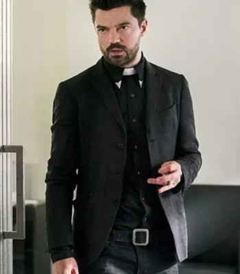 Preacher Dominic Cooper Black Blazer Coat