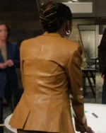 Found S02 Shanola Hampton Leather Blazer