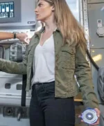 Quantum Leap Caitlin Bassett Green Cotton Jacket
