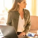Quantum Leap Caitlin Bassett Green Cotton Jacket