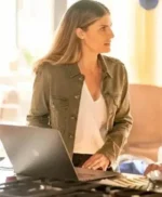 Quantum Leap Caitlin Bassett Green Cotton Jacket