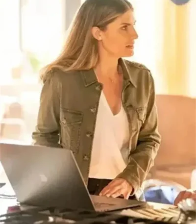 Quantum Leap Caitlin Bassett Green Cotton Jacket