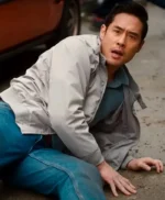 Quantum Leap Dr. Ben Song Grey Bomber Jacket