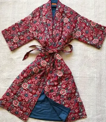 Quilted Kimono Robe