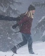 Rachael Harris Goosebumps Red Puffer Jacket