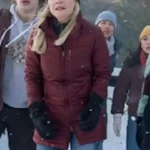 Rachael Harris Goosebumps Red Puffer Jacket