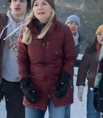 Rachael Harris Goosebumps Red Puffer Jacket