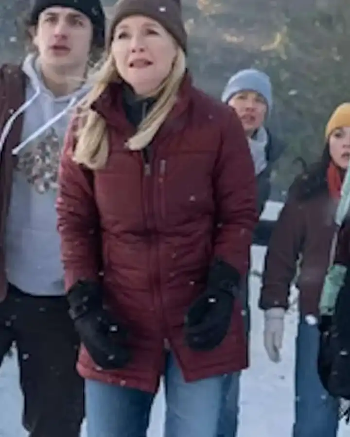 Rachael Harris Goosebumps Red Puffer Jacket Rachael Harris Goosebumps Red Puffer Jacket