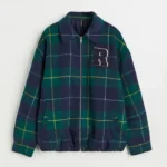 Raul’s Elite S07 Green Plaid Bomber Jacket