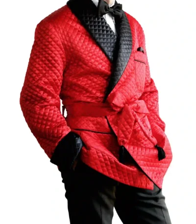 Quilted Smoking Jacket