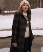 Rescuing Christmas 2023 Rachael Leigh Cook Grey Long Coat
